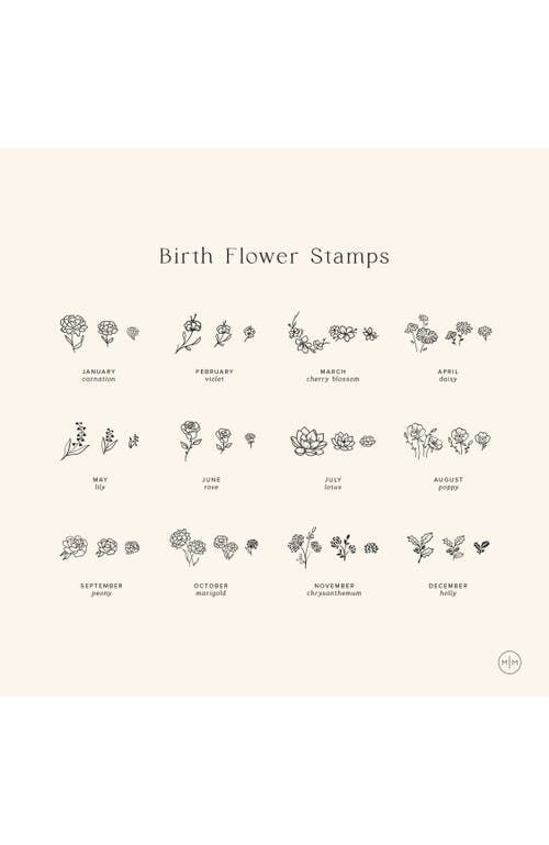 Made By Mary April Birth Flower Necklace In Silver