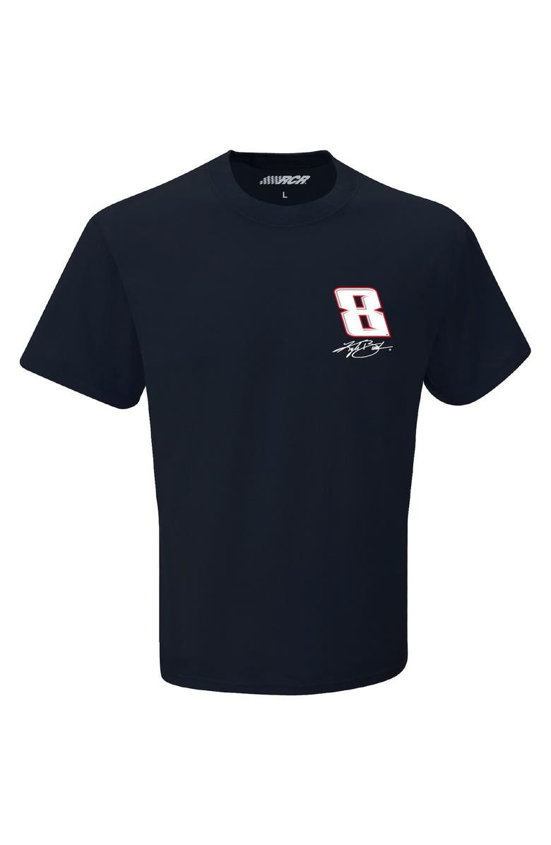 NASCAR Men's Richard Childress Racing Team Collection Navy Kyle Busch Exclusive Tonal Flag T-Shirt, Alternate, color, 