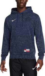 Nike Men's Nike Navy Paris Saint-Germain Club Washed Pullover Hoodie