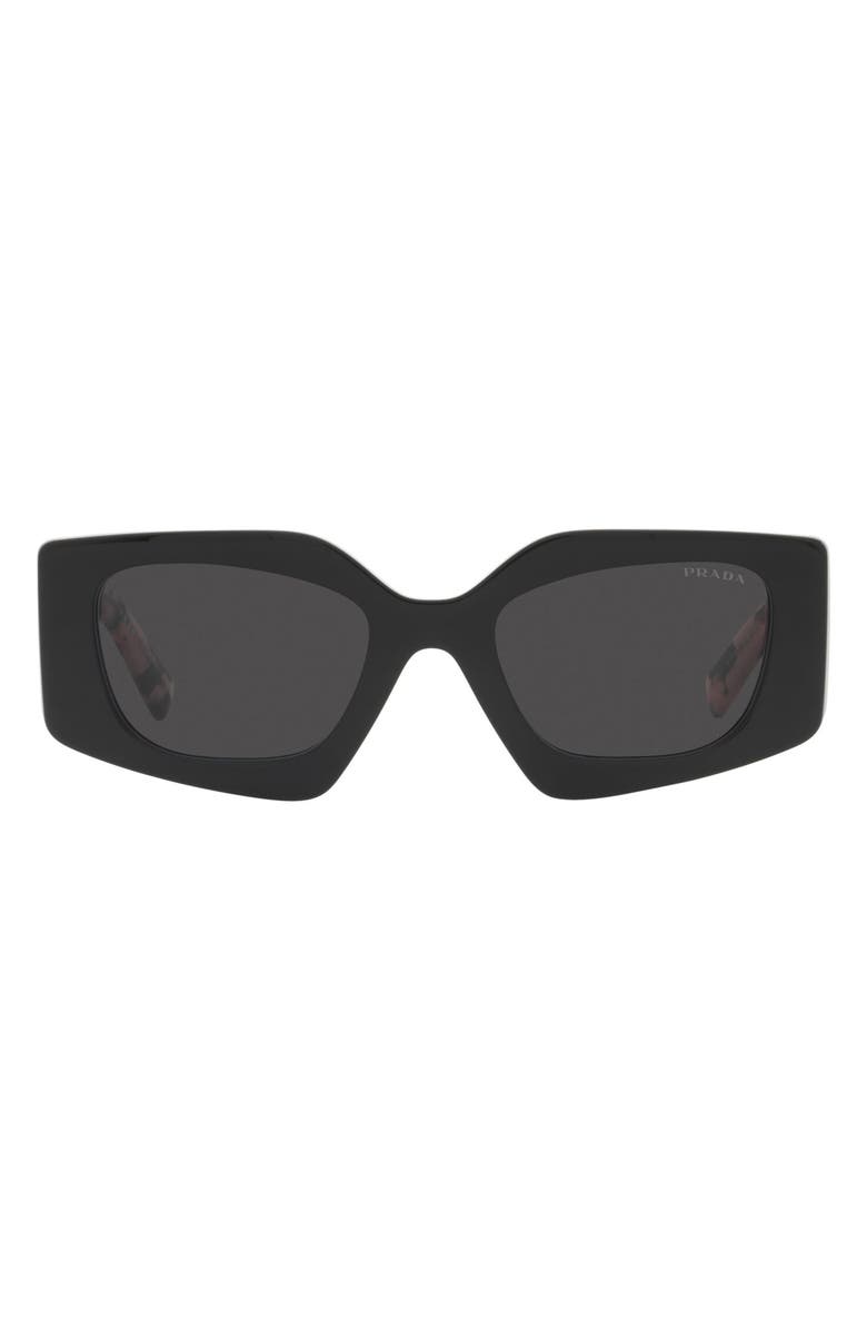 Prada 51mm Rectangular Sunglasses, Main, color, 