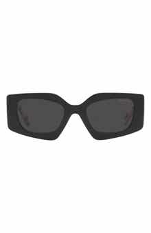 Prada 51mm Rectangular Sunglasses