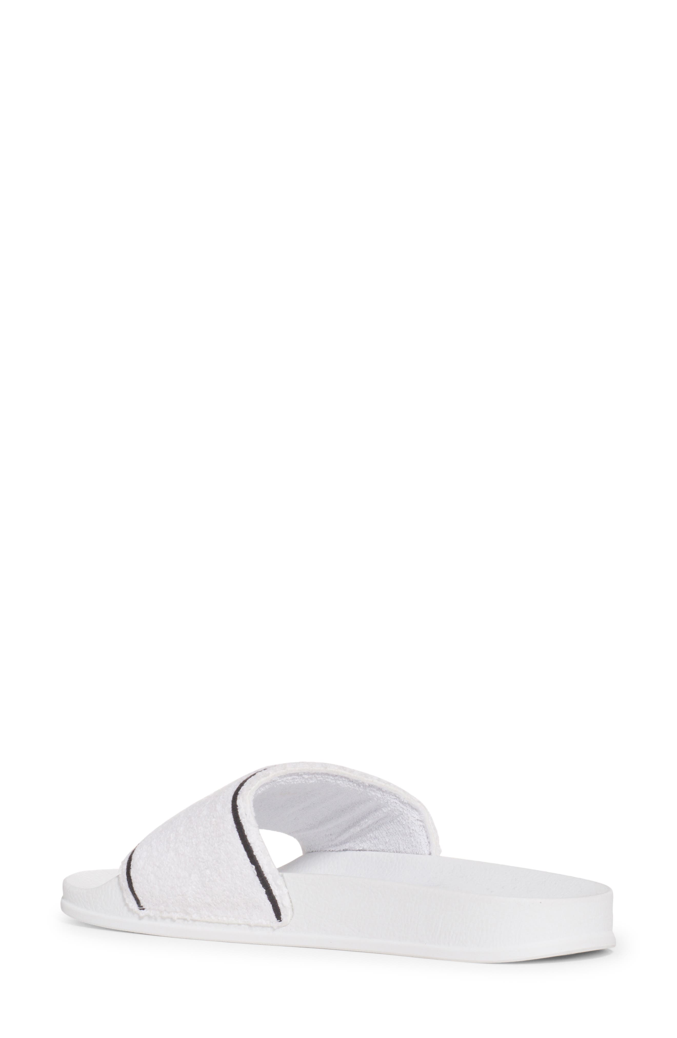 Off-White Terry Slide Sandal, Alternate, color, 