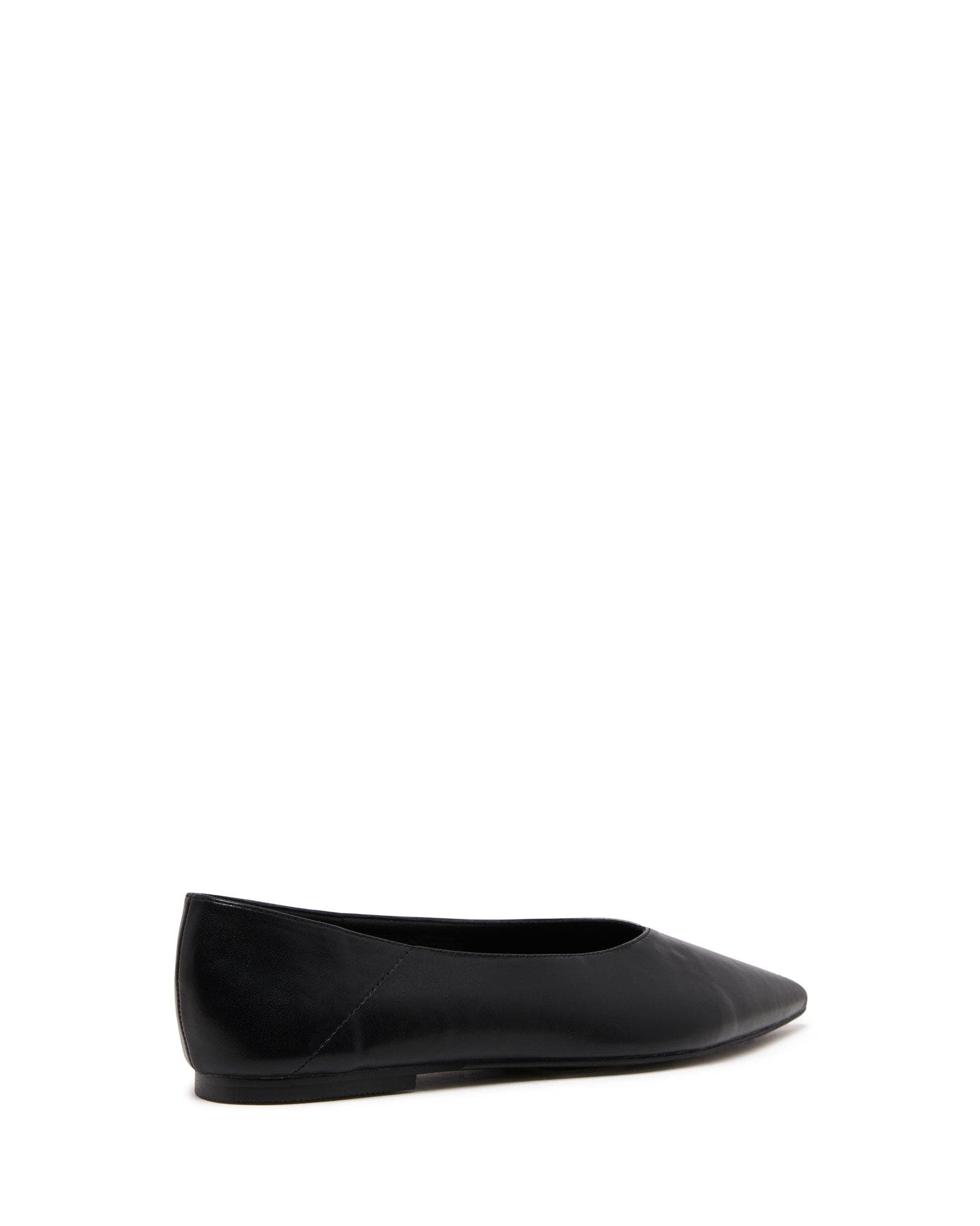 Therapy Australia Clara Pointed Toe Flats, Alternate, color, Black Smooth Pu