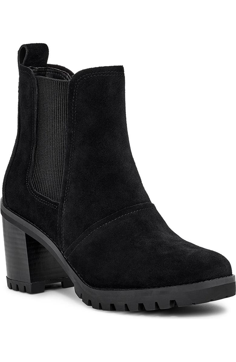 UGG<sup>®</sup> UGG Hazel Waterproof Block Heel Bootie, Main, color,