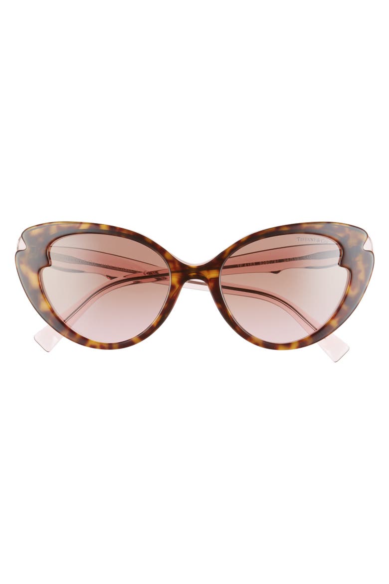 54mm Cat Eye Sunglasses, Alternate, color, HAVANA/ PINK GRADIENT