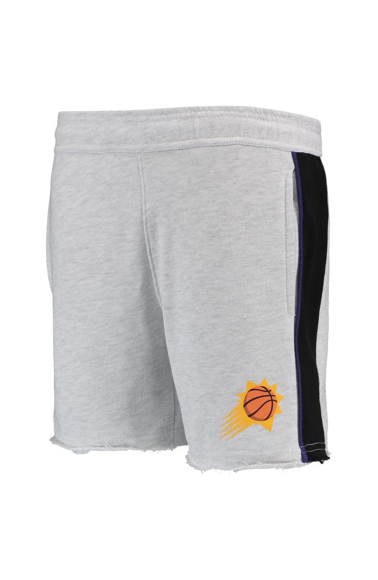 Outerstuff Youth Heathered Gray Phoenix Suns Wingback Shorts, Alternate, color, Heather Gray
