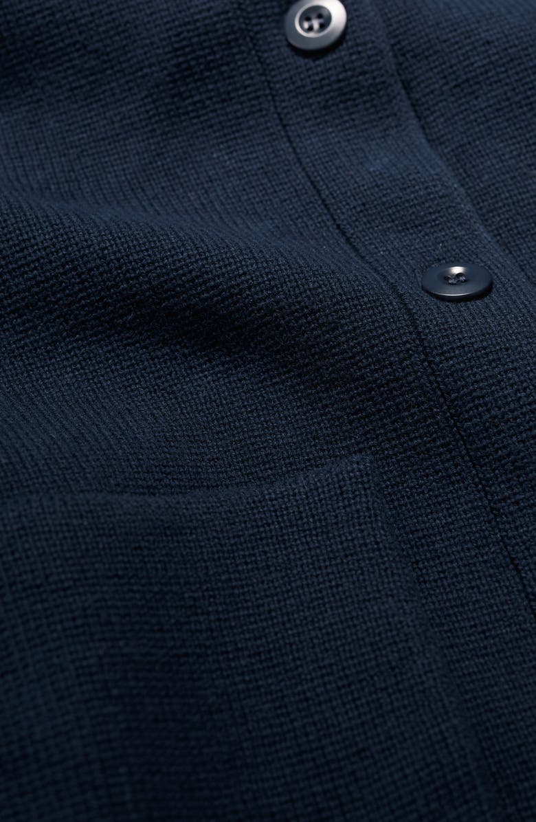 Seasalt Cornwall Rock Lily Organic Cotton Cardigan, Alternate, color, Knit Melange Maritime