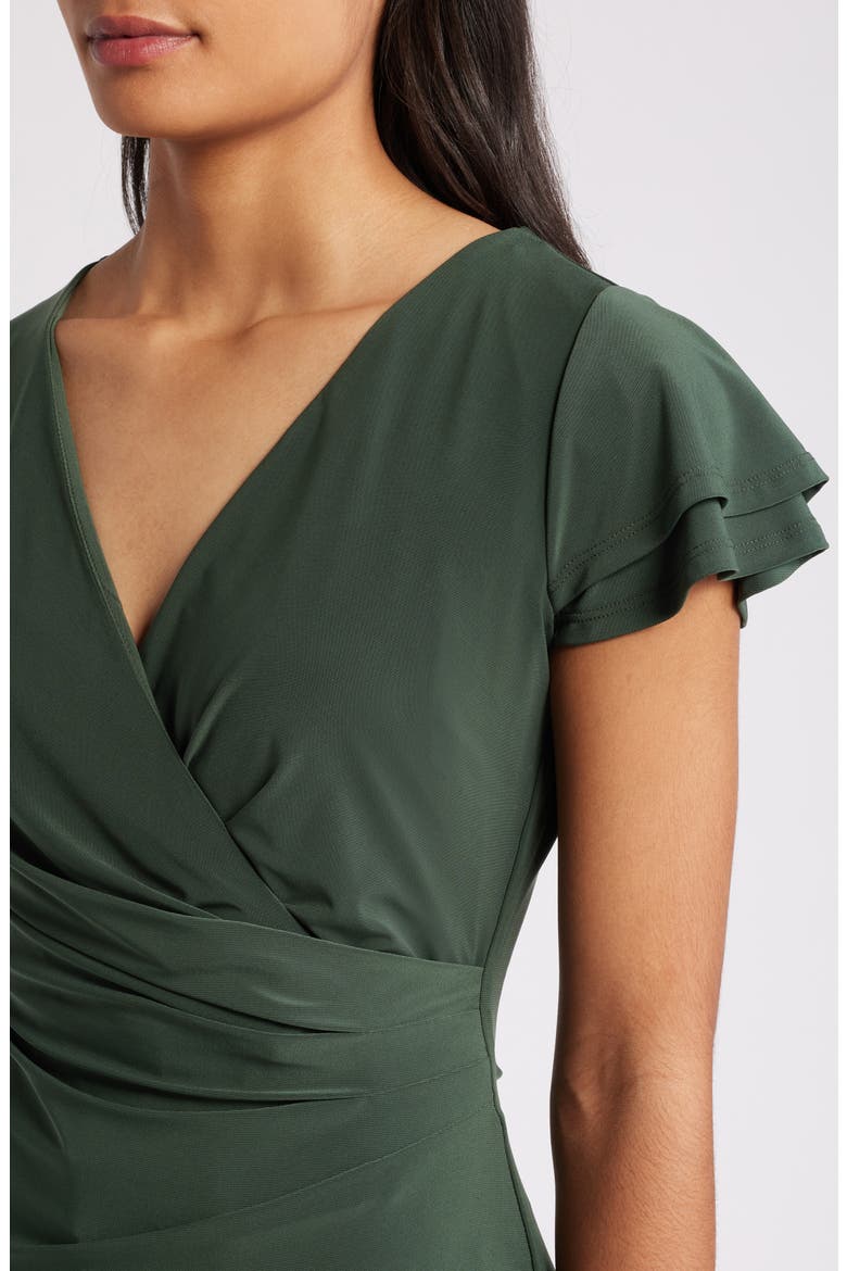 Surplice V-Neck Knit Top, Alternate, color, MILITARY GREEN