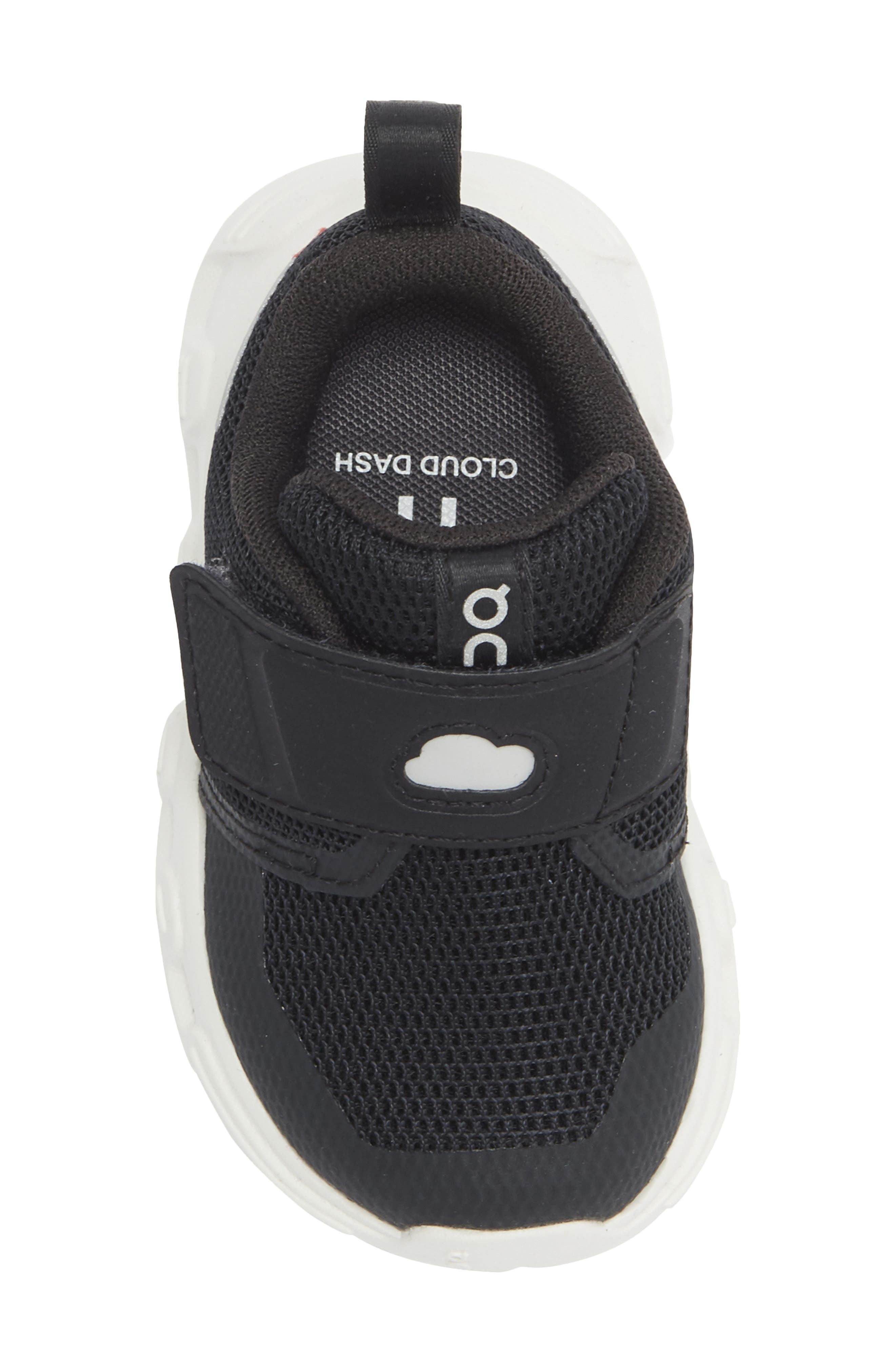 On Kids' Cloud Dash Sneaker, Alternate, color, Black/White