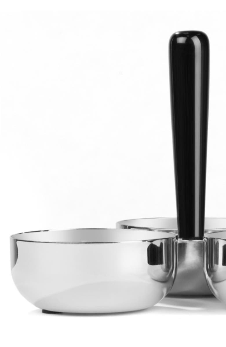 Nambé Circa Divided Nut Bowl, Alternate, color, Silver