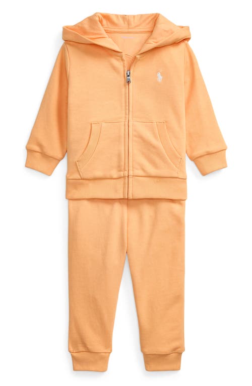 Polo Ralph Lauren Ralph Lauren French Terry Zip Hoodie & Joggers Set In Soft Creamsicle