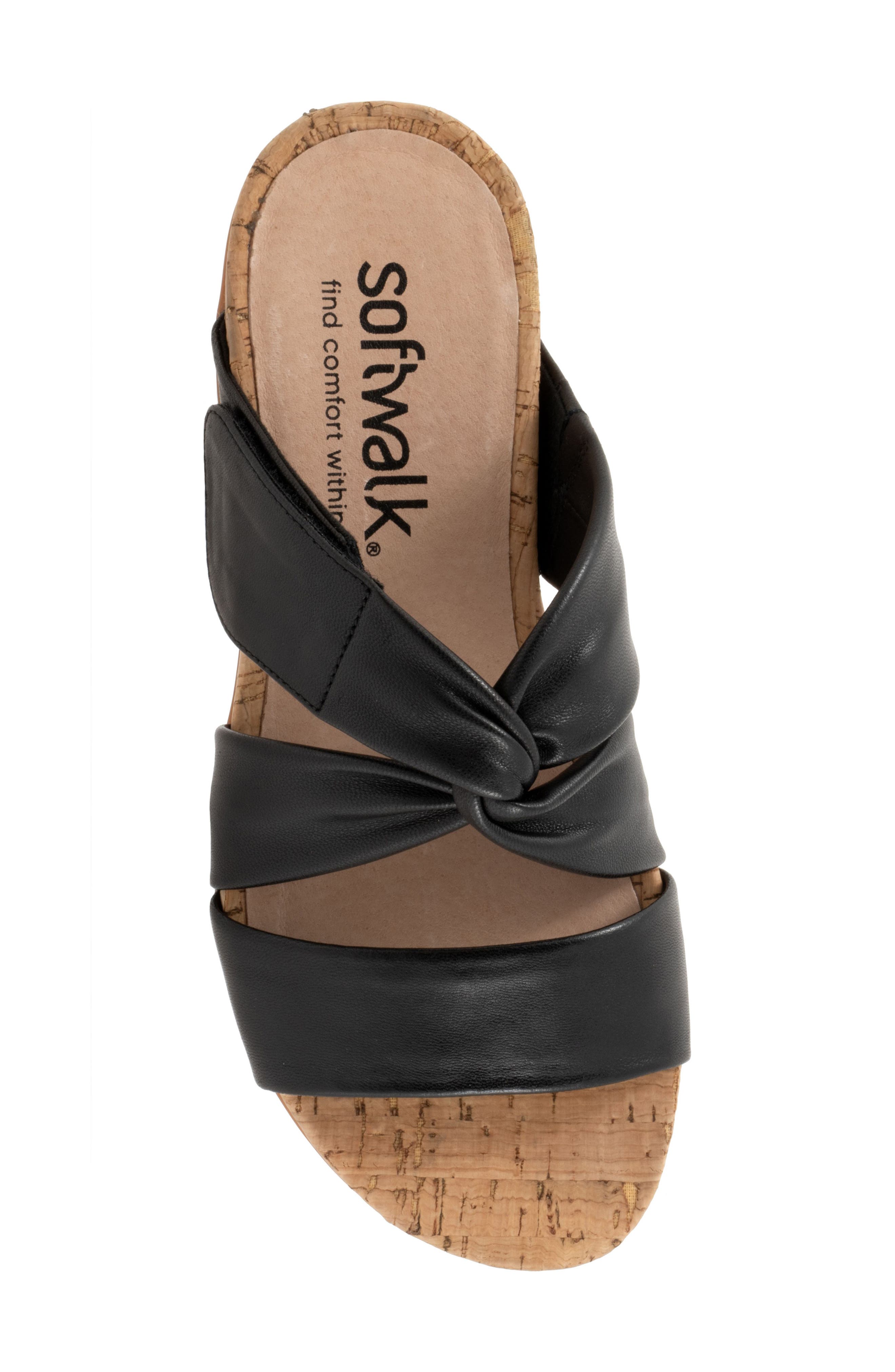 SoftWalk<sup>®</sup> Tallulah Slide Sandal - Multiple Widths Available, Alternate, color, Black
