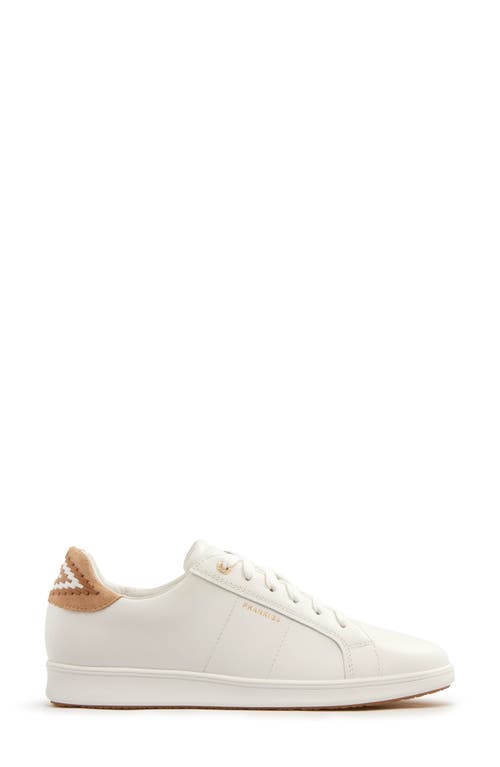 Frankie4 Jackie V Leather Sneaker In White/tan Mix