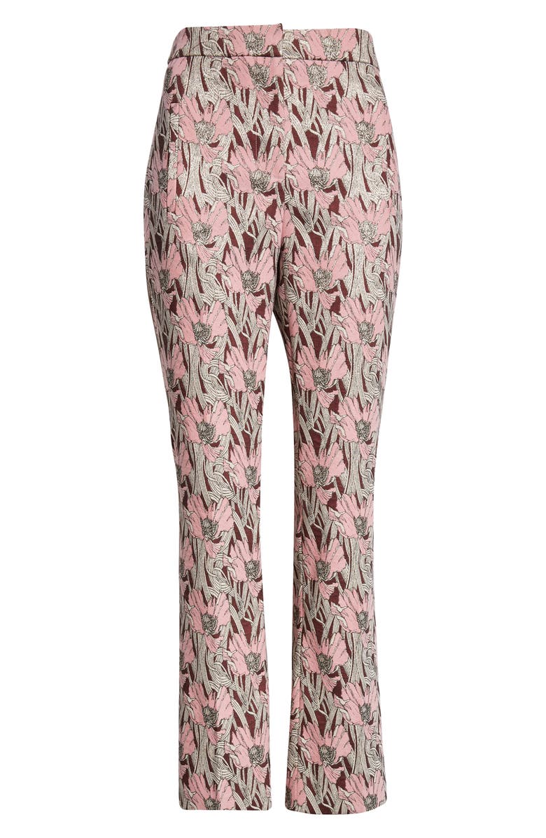Veronica Beard Arte Crop Pants, Alternate, color, Raisin Multi
