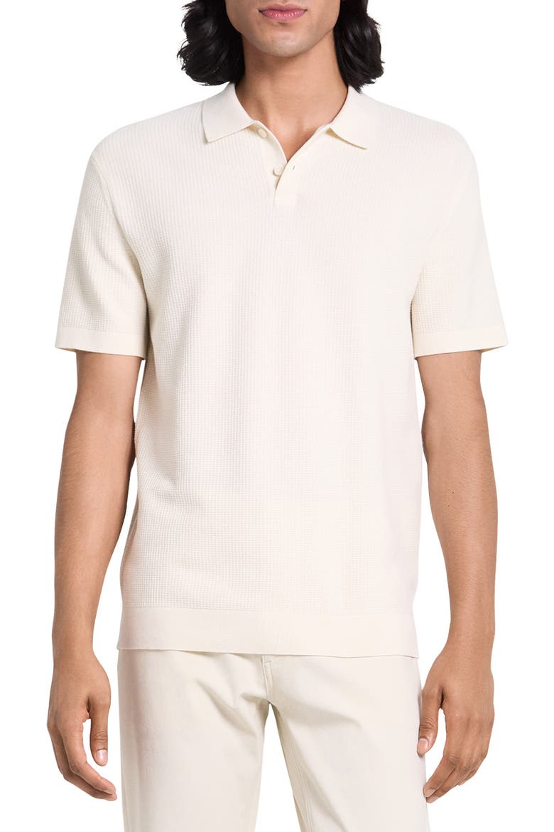 Soris Polo Sweater, Main, color, OAT MILK