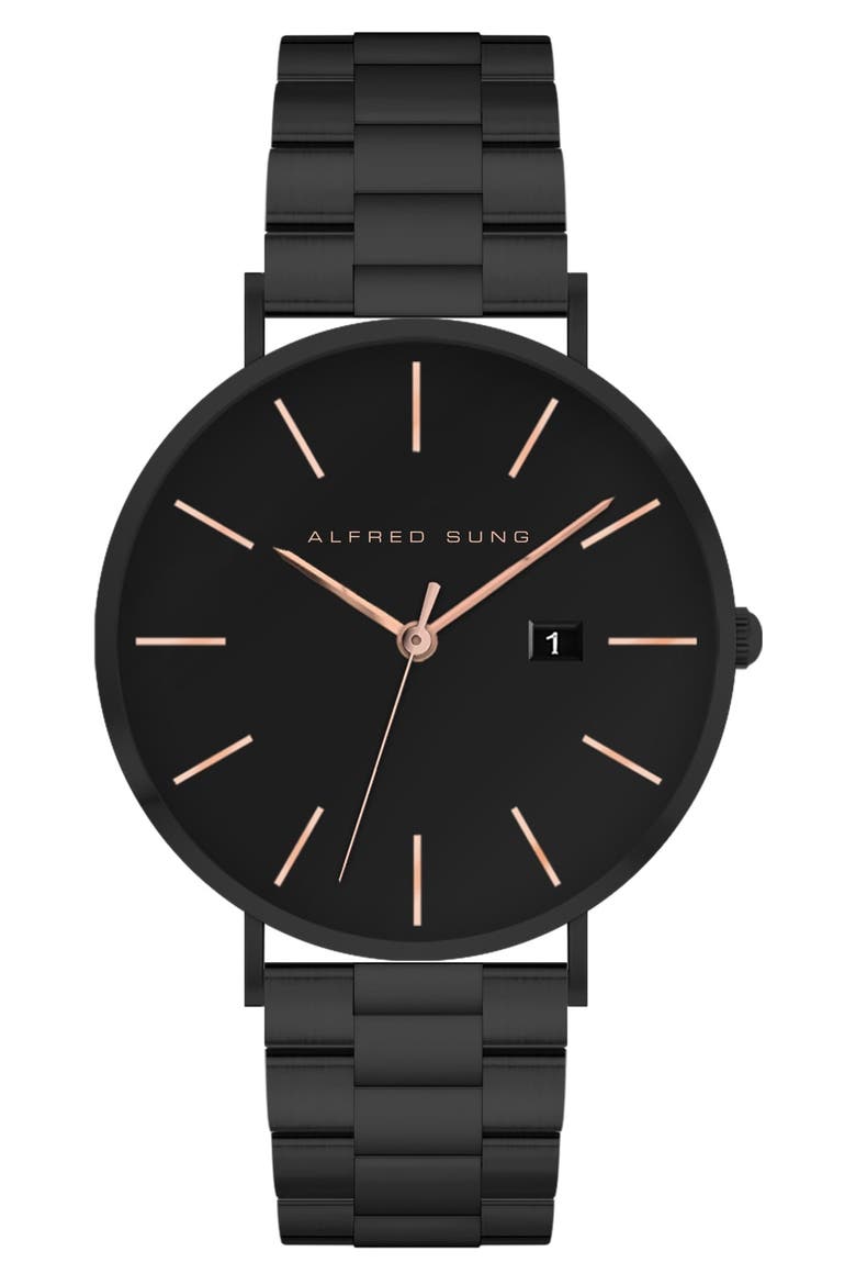 Metropolitan Bracelet Watch, 42mm, Main, color, BLACK