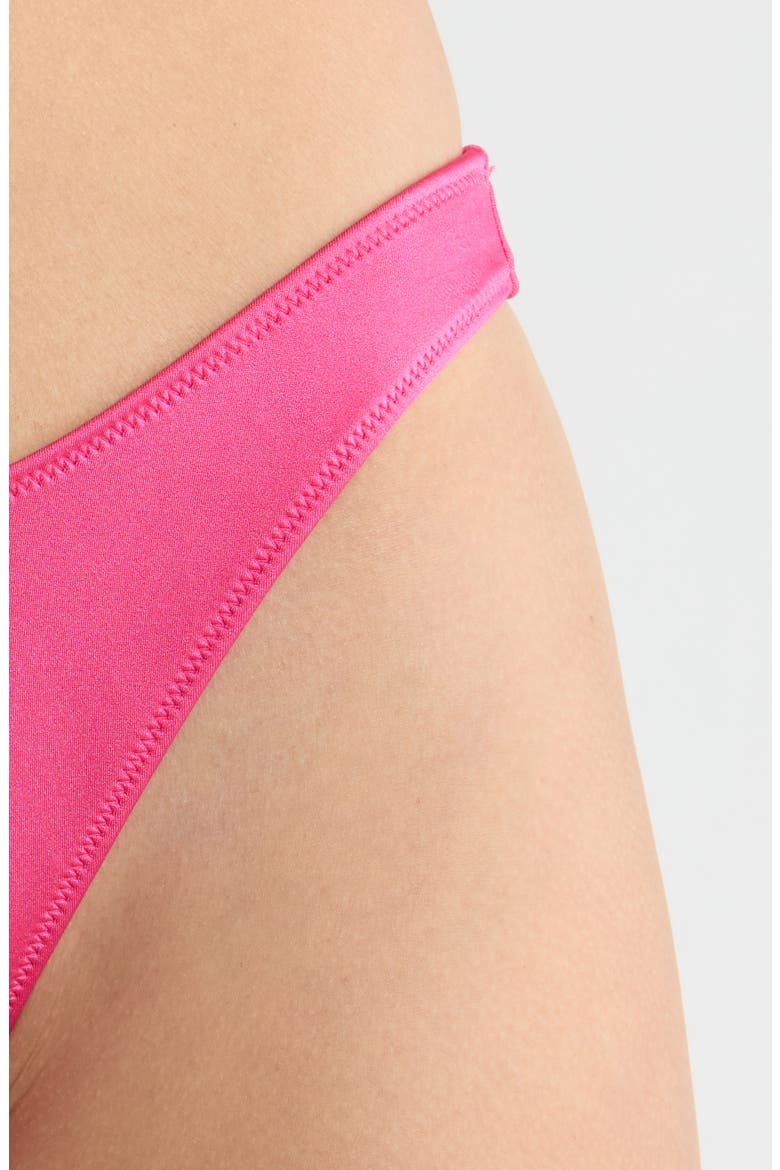 Brea Shine Bralette Bikini Top, Alternate, color, PINK