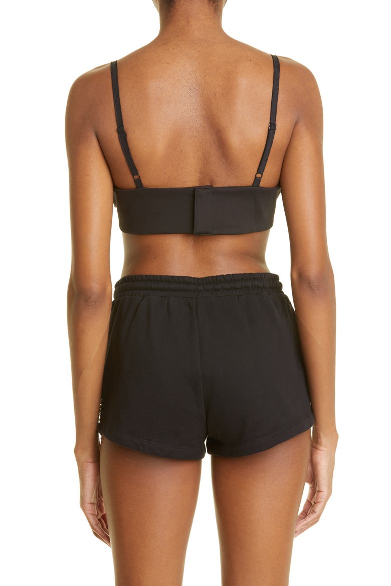 Crystal Spike Heart Top, Alternate, color, BLACK
