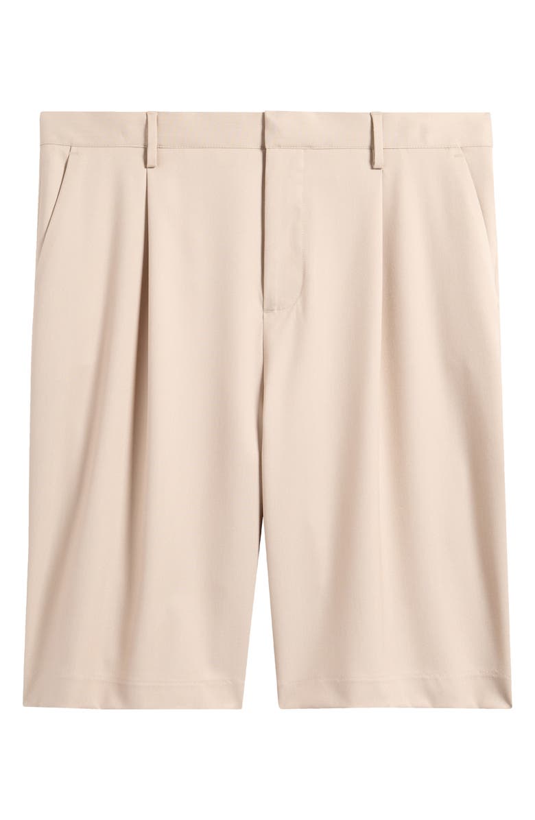 Open Edit Pleated Bermuda Shorts, Alternate, color, Beige Birch