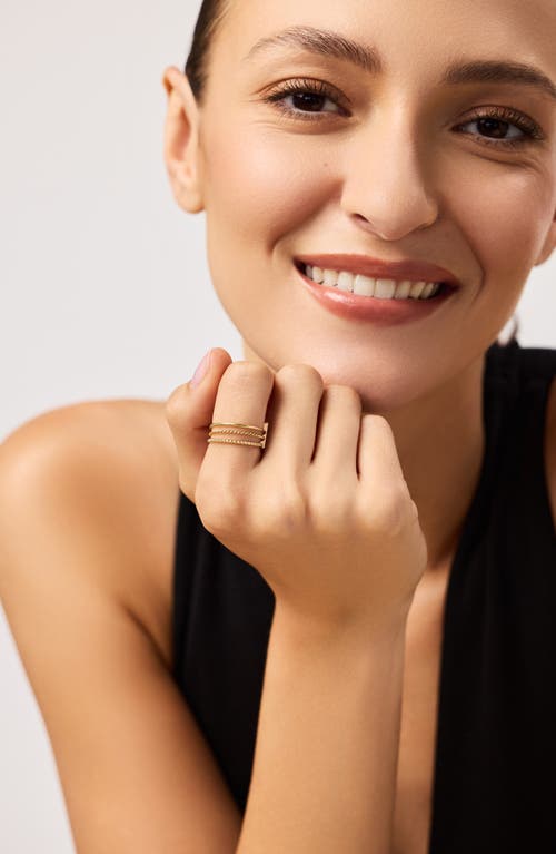 Ana Luisa 10k Gold Trio Ring Set In Gold
