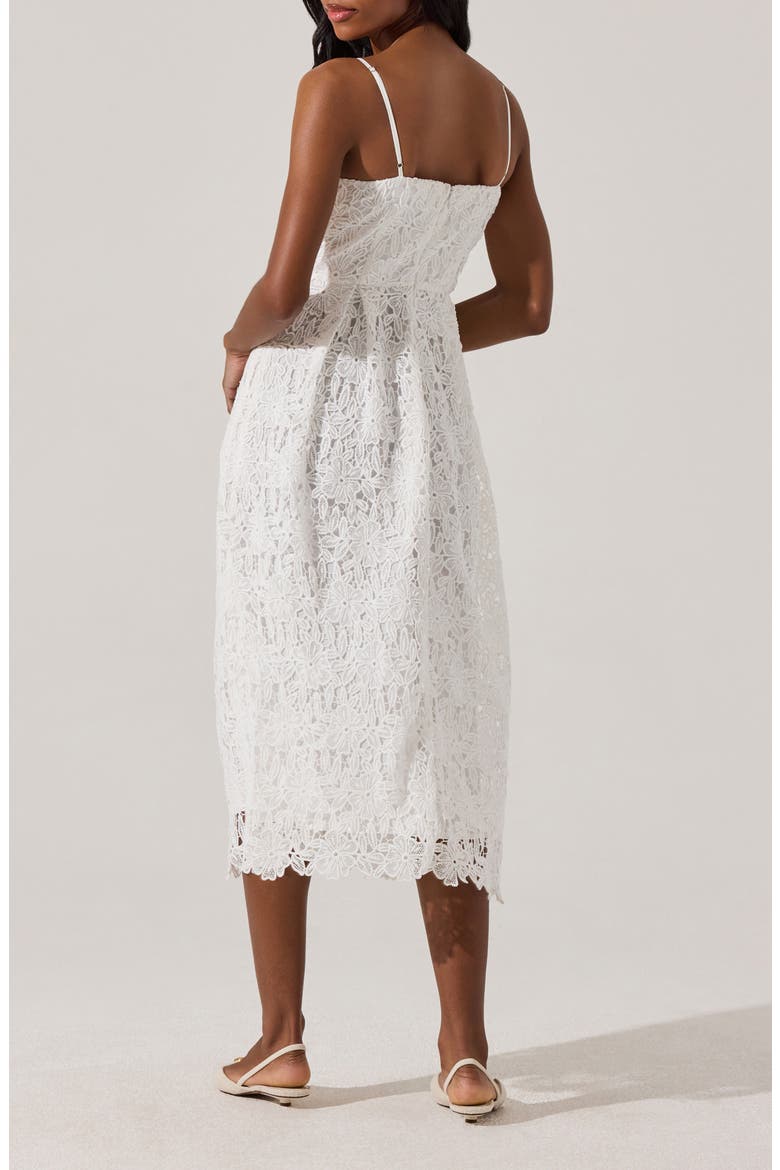 Floral Lace Dress, Alternate, color, WHITE