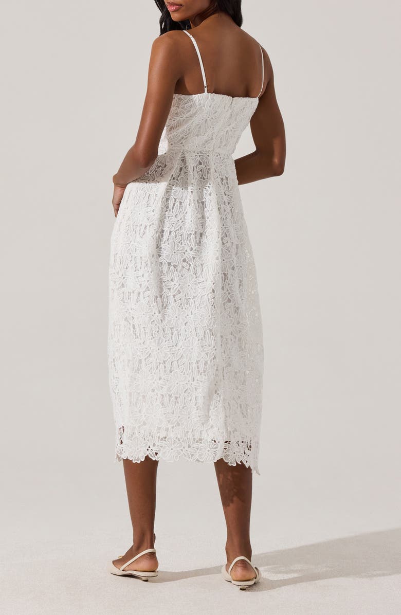 ASTR the Label Floral Lace Dress, Alternate, color, White