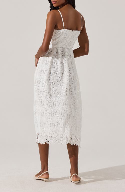Astr The Label Floral Lace Dress In White