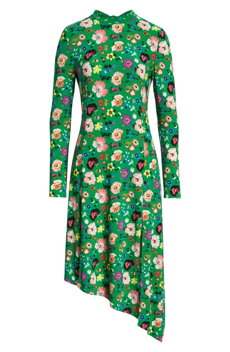 Topshop Floral Chuck On Midi Dress, Alternate, color, 