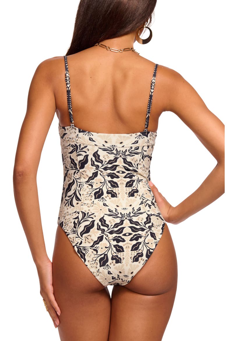 Jayda Underwire One-Piece Swimsuit, Alternate, color, BLACK COMBO