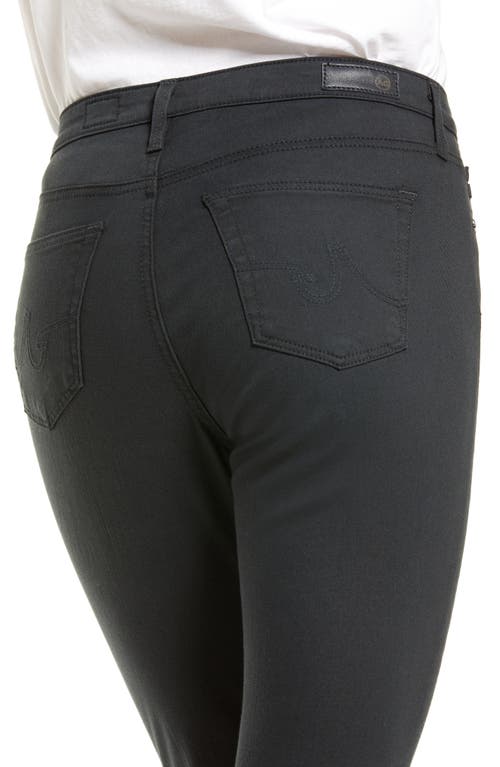 Ag The Legging Ankle Super Skinny Jeans In Charcoal Black