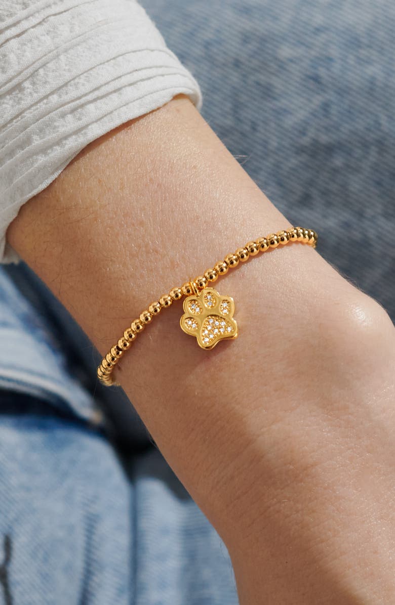 A Littles & Co A Little 'Love Has Four Paws' Bracelet in Gold-Tone Plating, Alternate, color, Metallic Gold