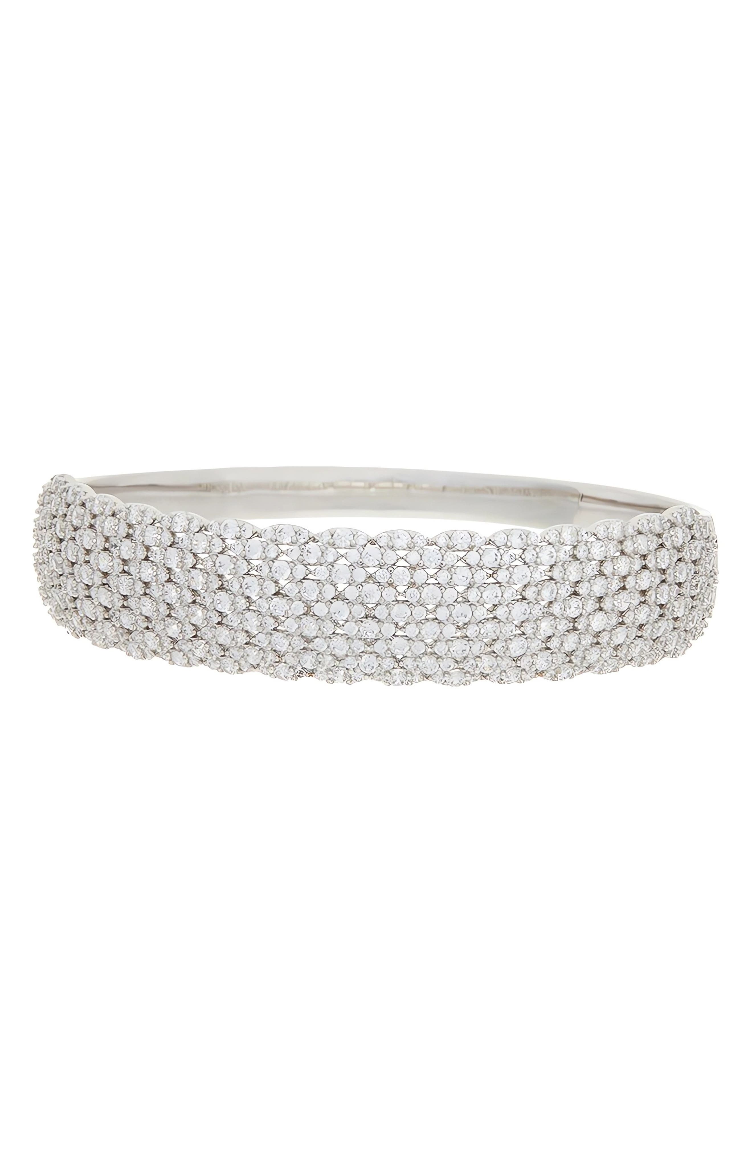 Cubic Zirconia Bangle Bracelet