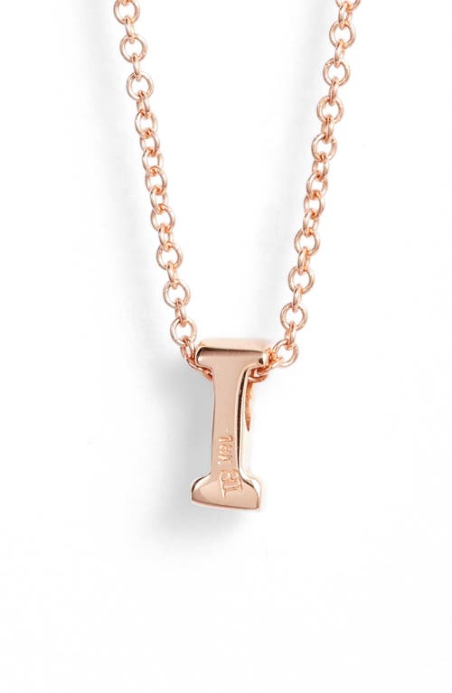 Bony Levy Diamond Pavé Initial Pendant Necklace In 18k Rose Gold - I