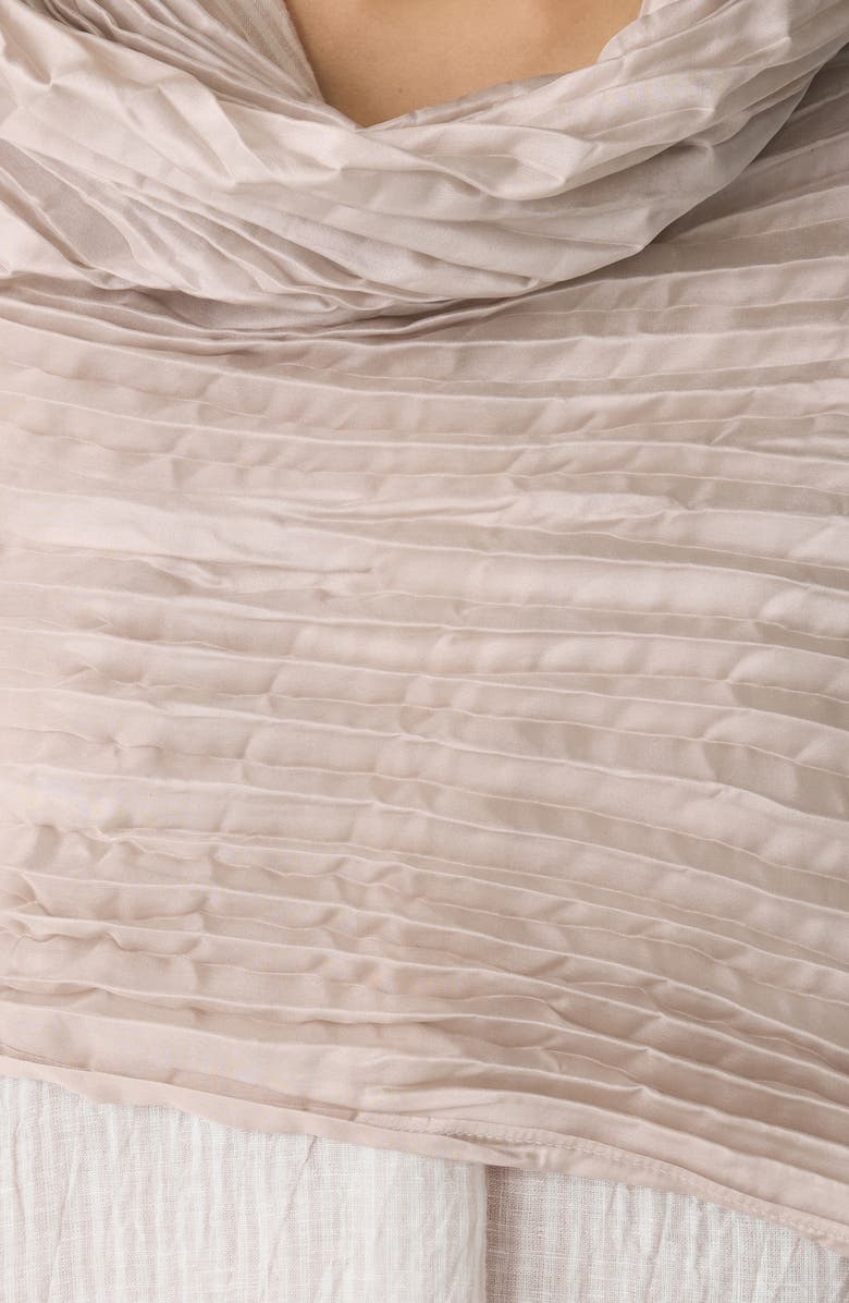 Eileen Fisher Whisper Crushed Silk Scarf, Alternate, color, 