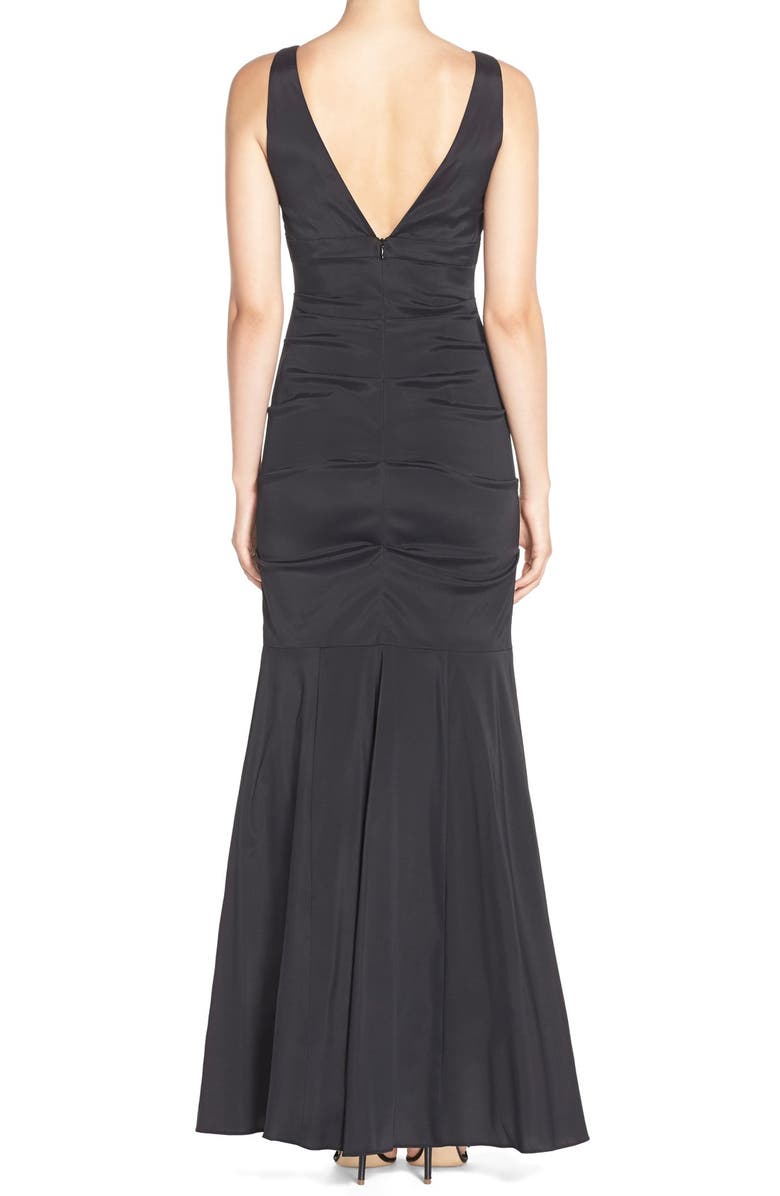 Xscape Evenings Xscape Ruched Taffeta Mermaid Gown, Alternate, color,