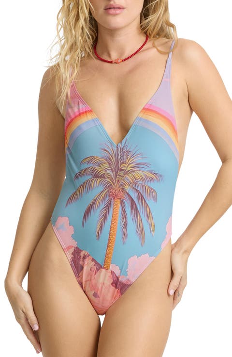 Mystic Moment Deep V-Neck One-Piece Swimsuit
