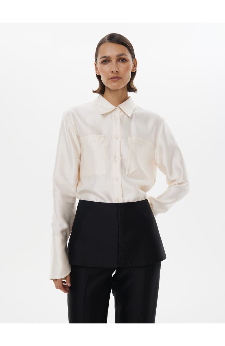 Alas Silk-wool Mini Skirt, Alternate, color, Black