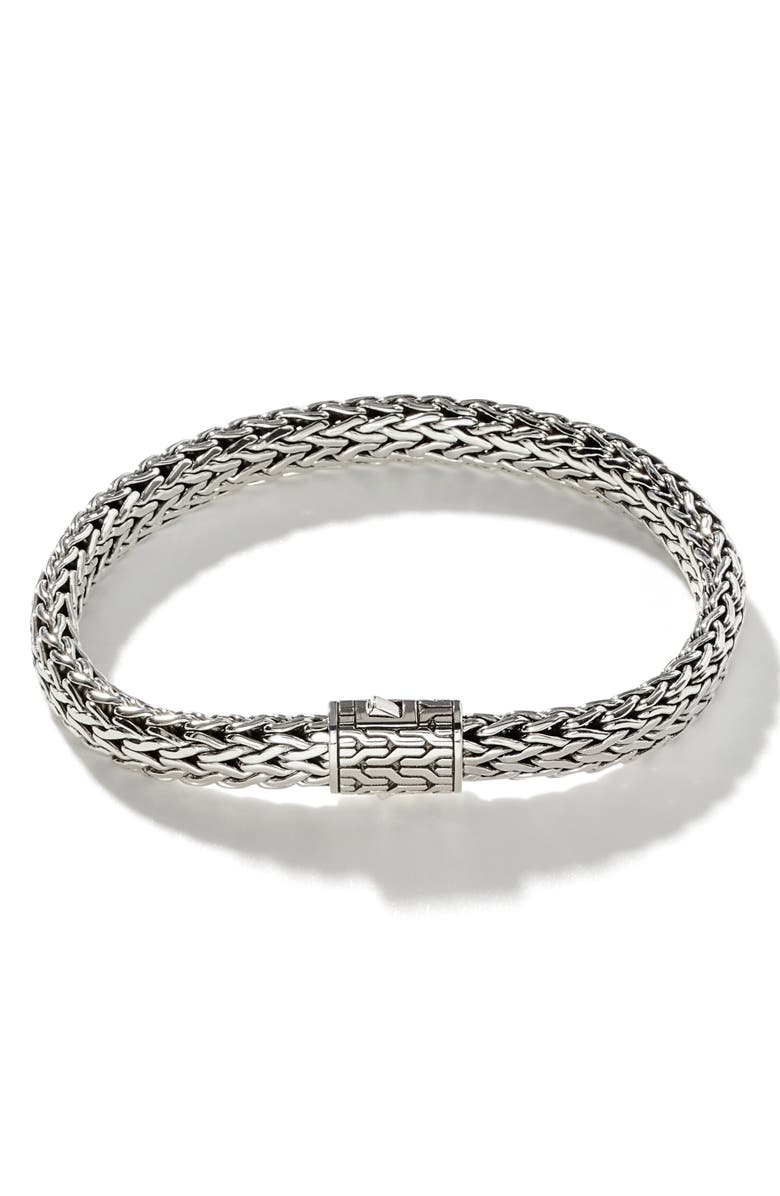 John Hardy Icon Bracelet, Dark Silver, 6.5mm, Main, color, 