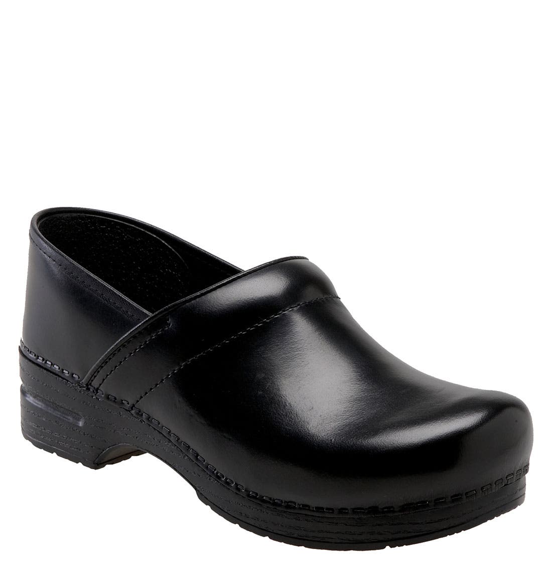 Dansko 'Professional' Slip-On, Main, color, Black Cabrio