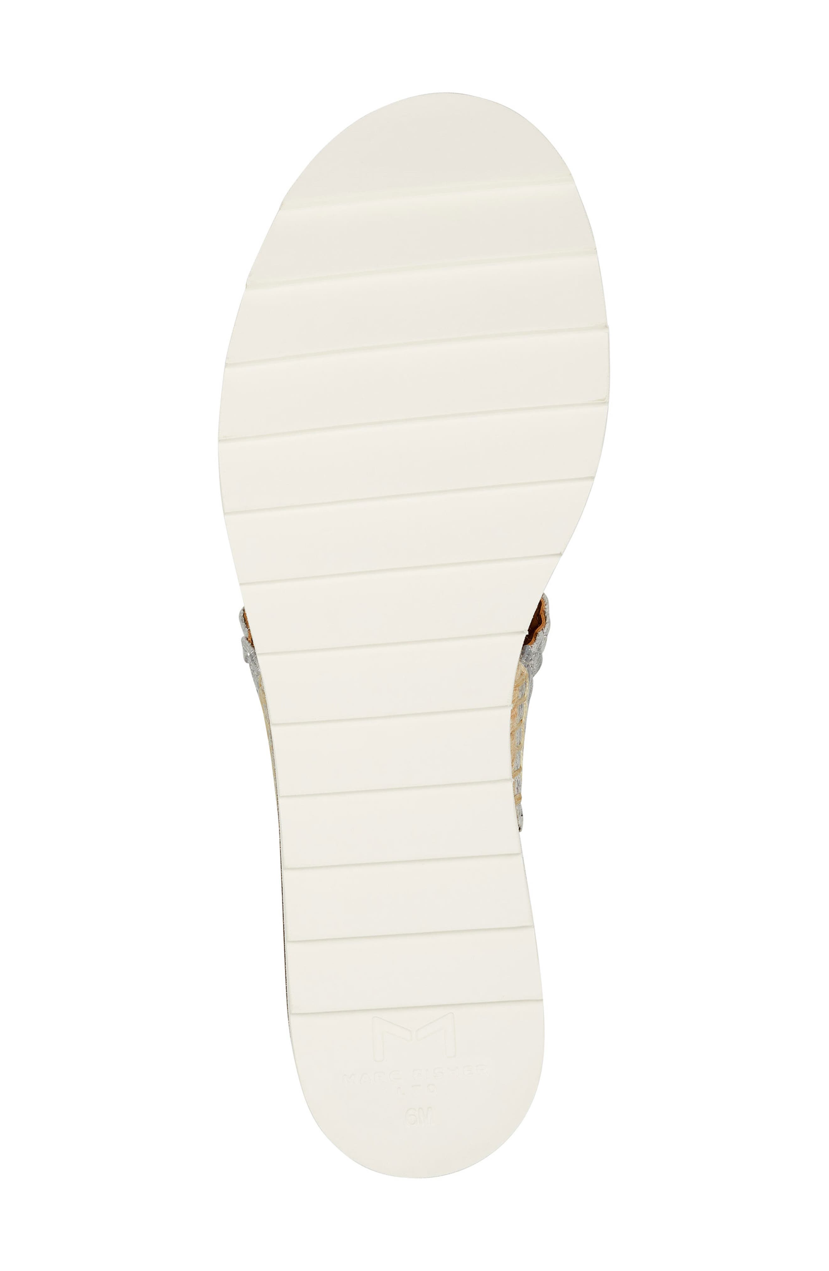 Marc Fisher LTD. Gabli Slingback Sandal, Alternate, color, SILVER LEATHER