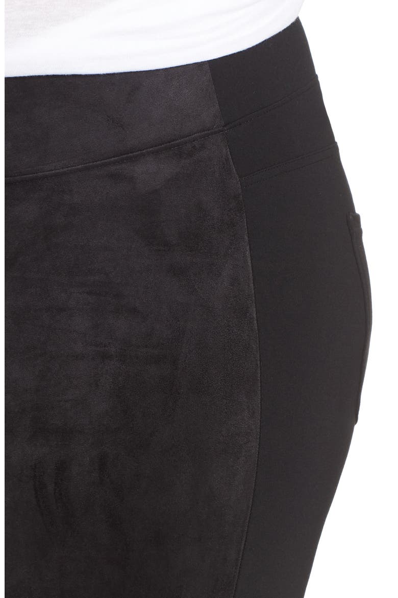 Signature Skinny Crop Coated Jeans, Alternate, color, CAVIAR