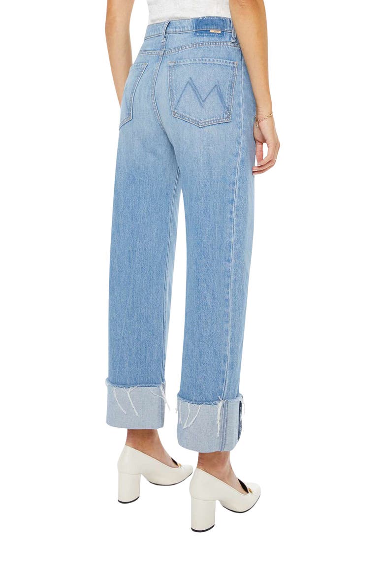 The Half-Pipe Frayed High Waist Ankle Barrel Jeans, Alternate, color, LAST BITE