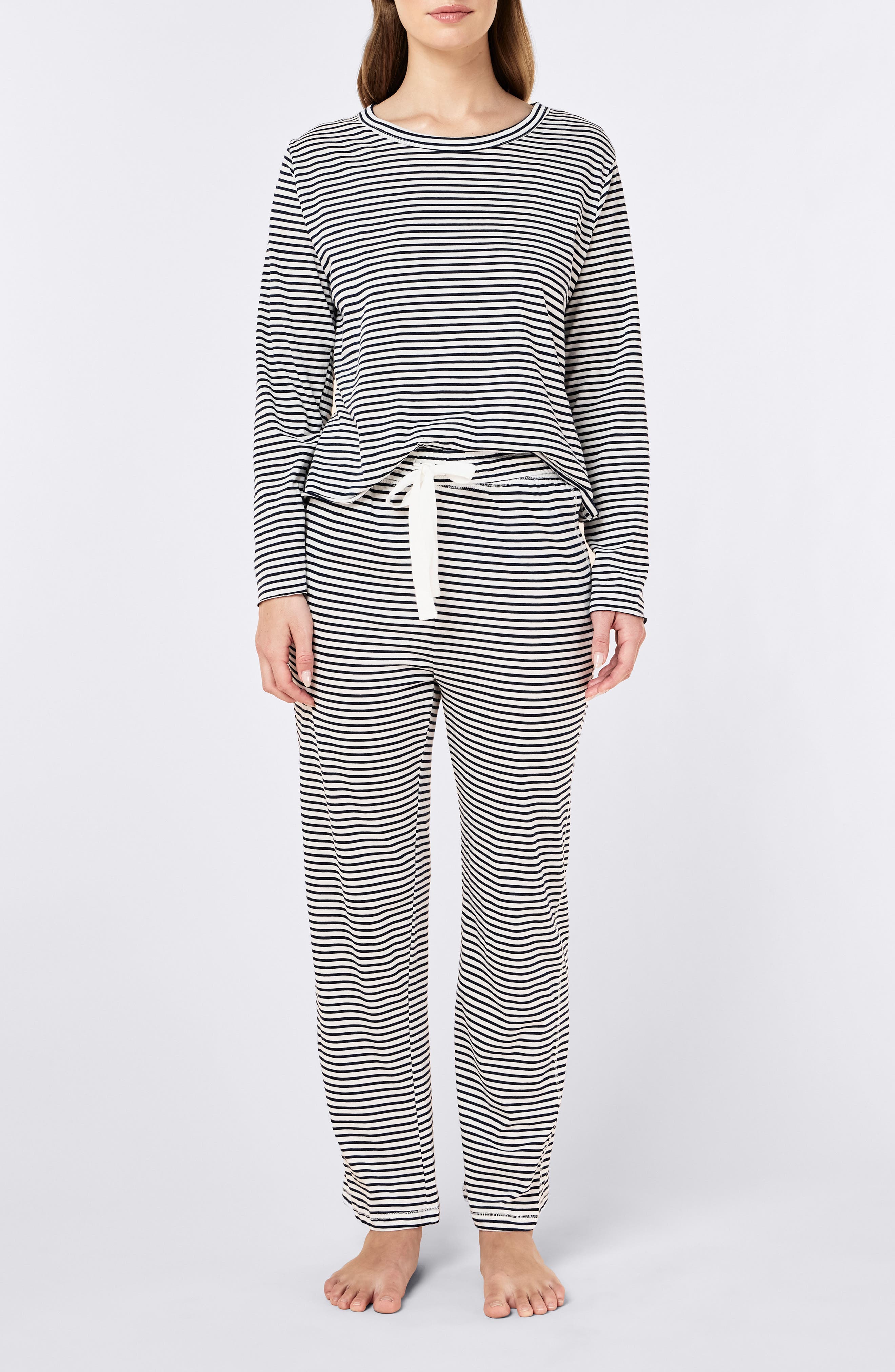 selected NAVY / WHITE STRIPE