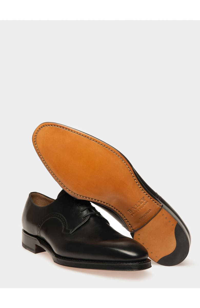 Bally Scamardo Men's Leather Derby Lace-Up Shoe, Alternate, color, Black