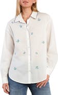Billy T Floral Kisses Embroidered Button-Up Shirt