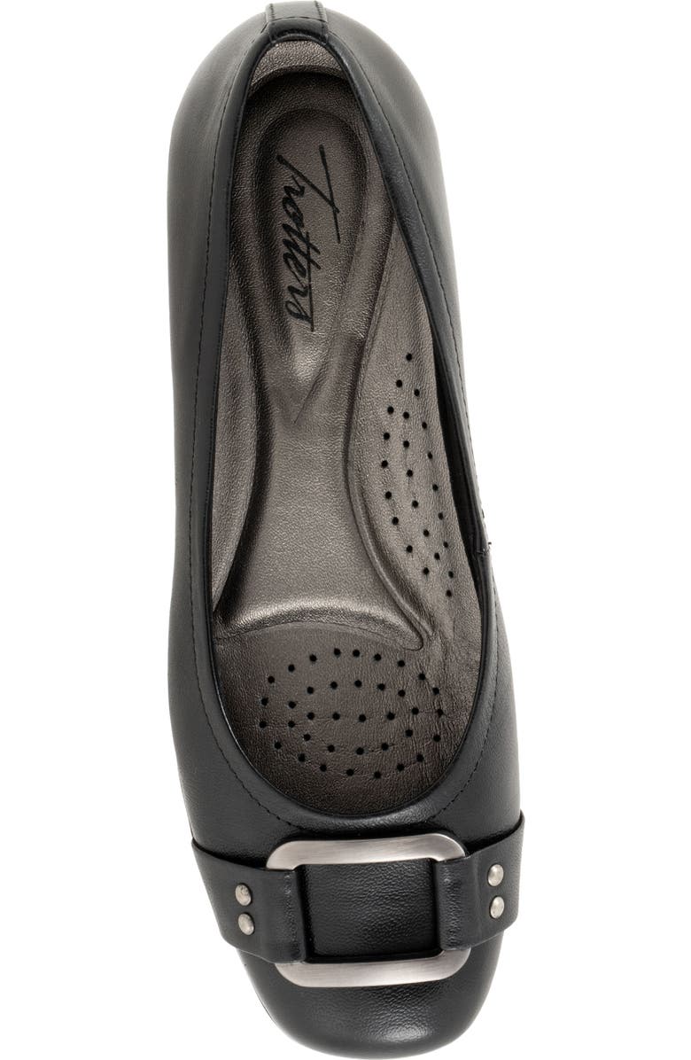 Trotters Sizzle Signature Flat - Multiple Widths Available, Alternate, color, Black