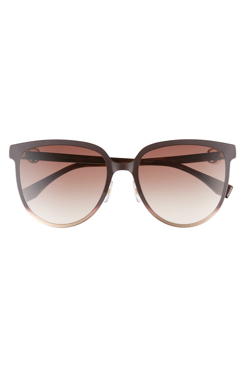 57mm Sunglasses, Alternate, color, BROWN