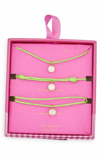 Leith Cubic Zirconia Cord Necklace, Bracelet & Anklet Set