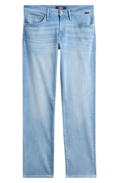Zach Straight Leg Jeans (Light Foggy Feather Blue)