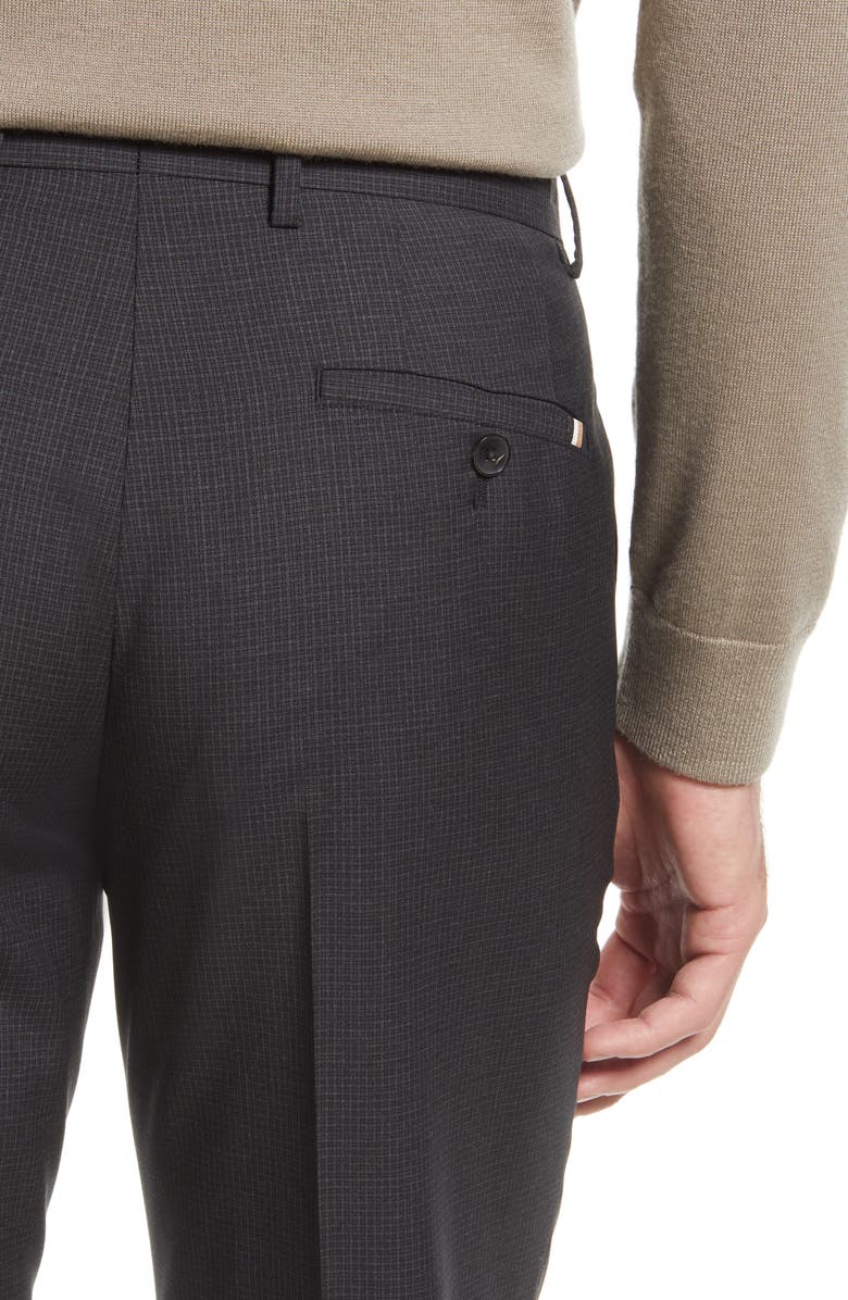 BOSS Hugo Boss Genius Slim Fit Stretch Pleated Pants, Alternate, color, 